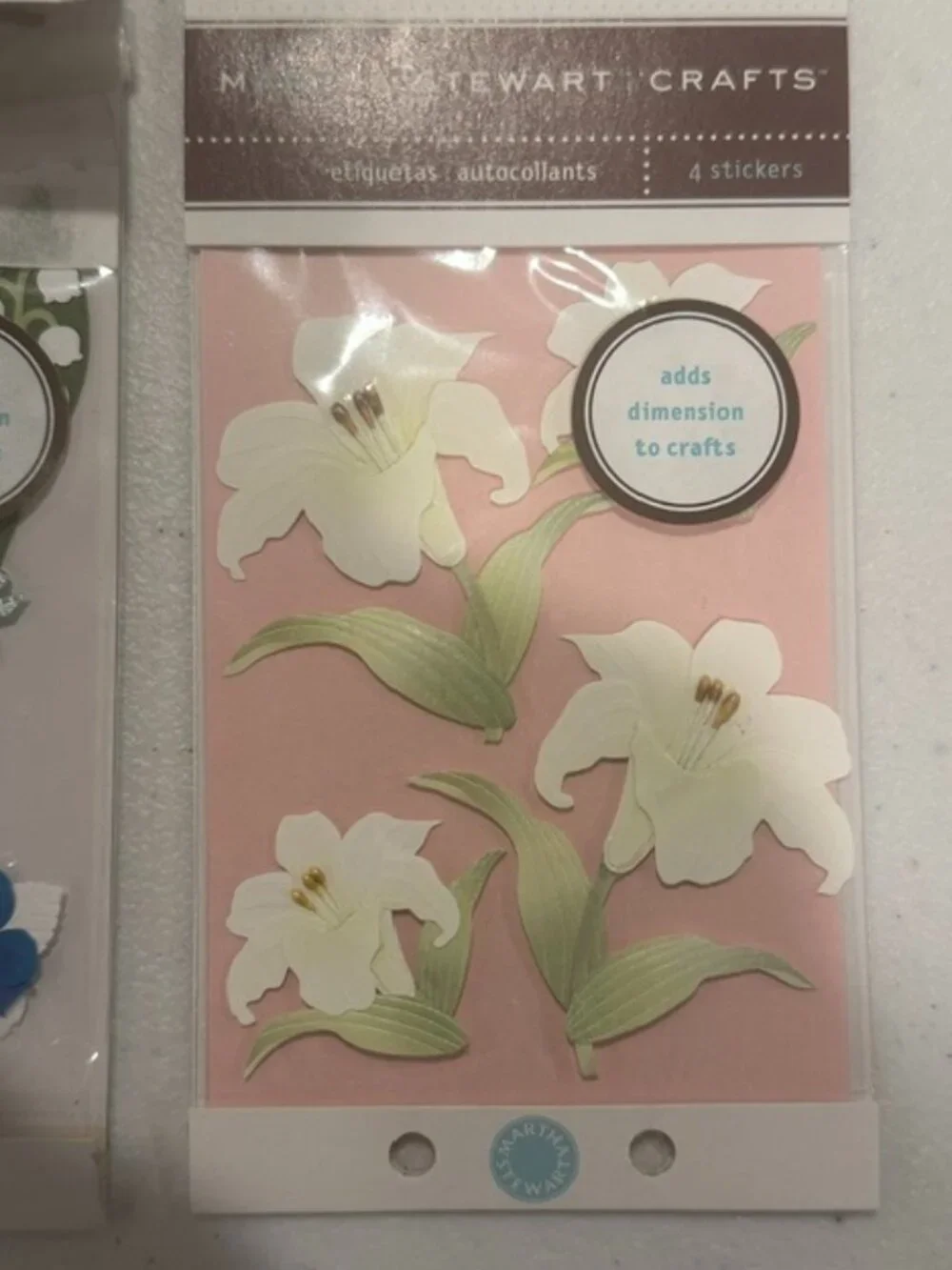 NEW Martha Stewart Crafts Dimensional Floral Stickers